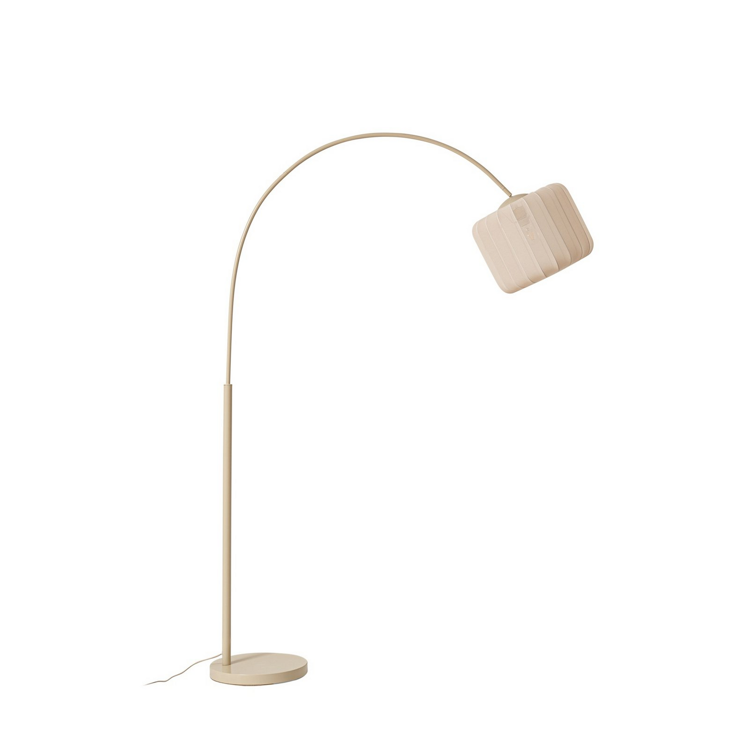 B-Ware Lindby Bogenleuchte Stehlampe Helin Beige Textil Höhe 198,5 Cm Leuchte 2 Stück - 4255830904325