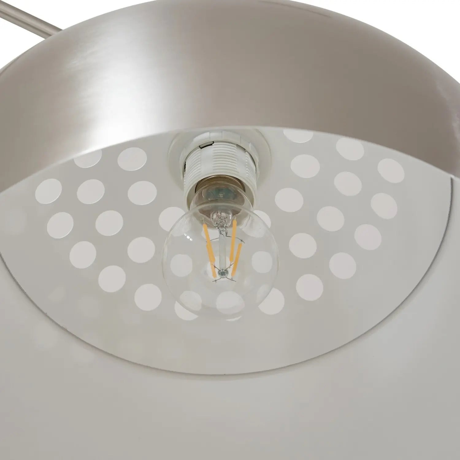 B-Ware Lindby Bogenleuchte Bogenlampe Stehlampe Hernando Nickel Stahl Höhe 188 Cm - 4255830904332