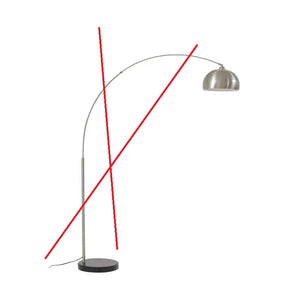 B-Ware Lindby Bogenleuchte Bogenlampe Stehlampe Hernando Nickel Stahl Siehe Text/Foto