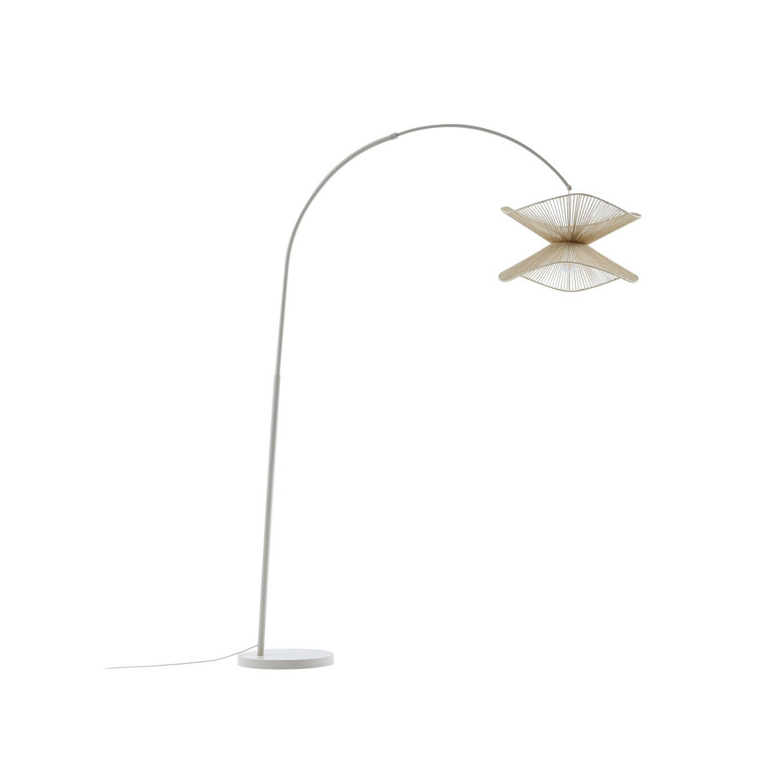 B-Ware Lindby Bogenleuchte Stehlampe Valdorin Beige Papier 195 Cm Ip20 Lampe 3 Stück - 4251911797015