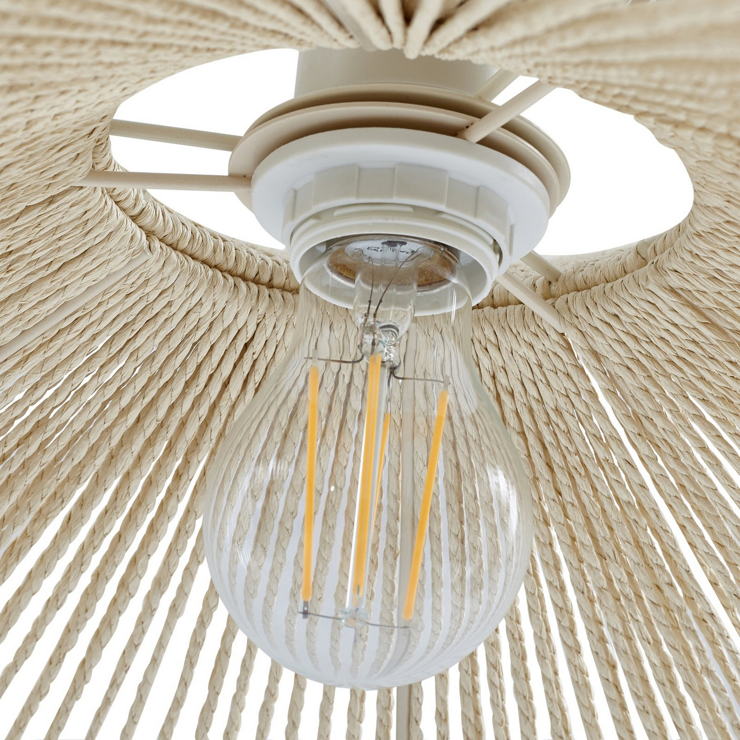 B-Ware Lindby Bogenleuchte Stehlampe Valdorin Beige Papier 195 Cm Ip20 Lampe 3 Stück - 4251911797015