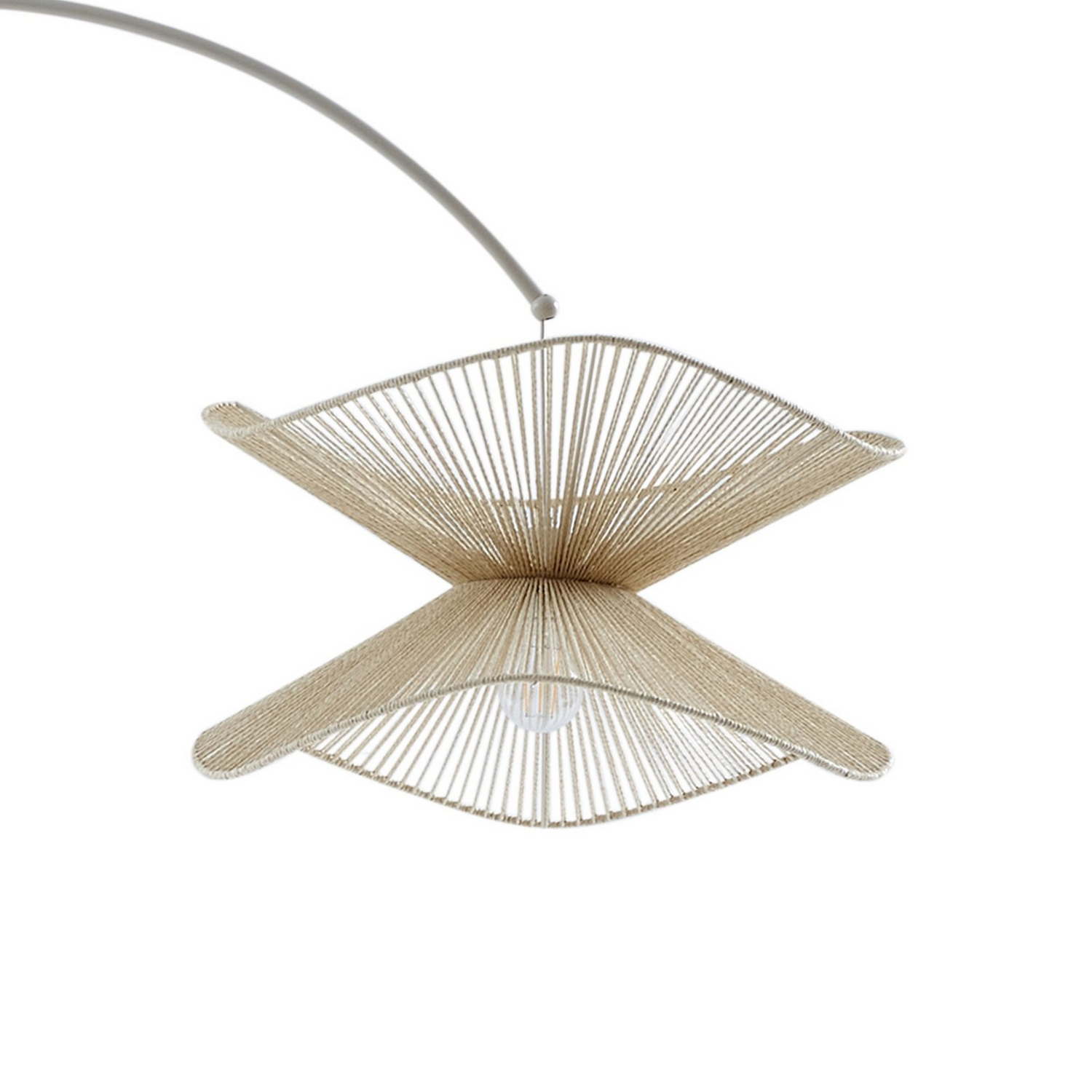 B-Ware Lindby Bogenleuchte Stehlampe Valdorin Beige Papier 195 Cm Ip20 Lampe 3 Stück - 4251911797015