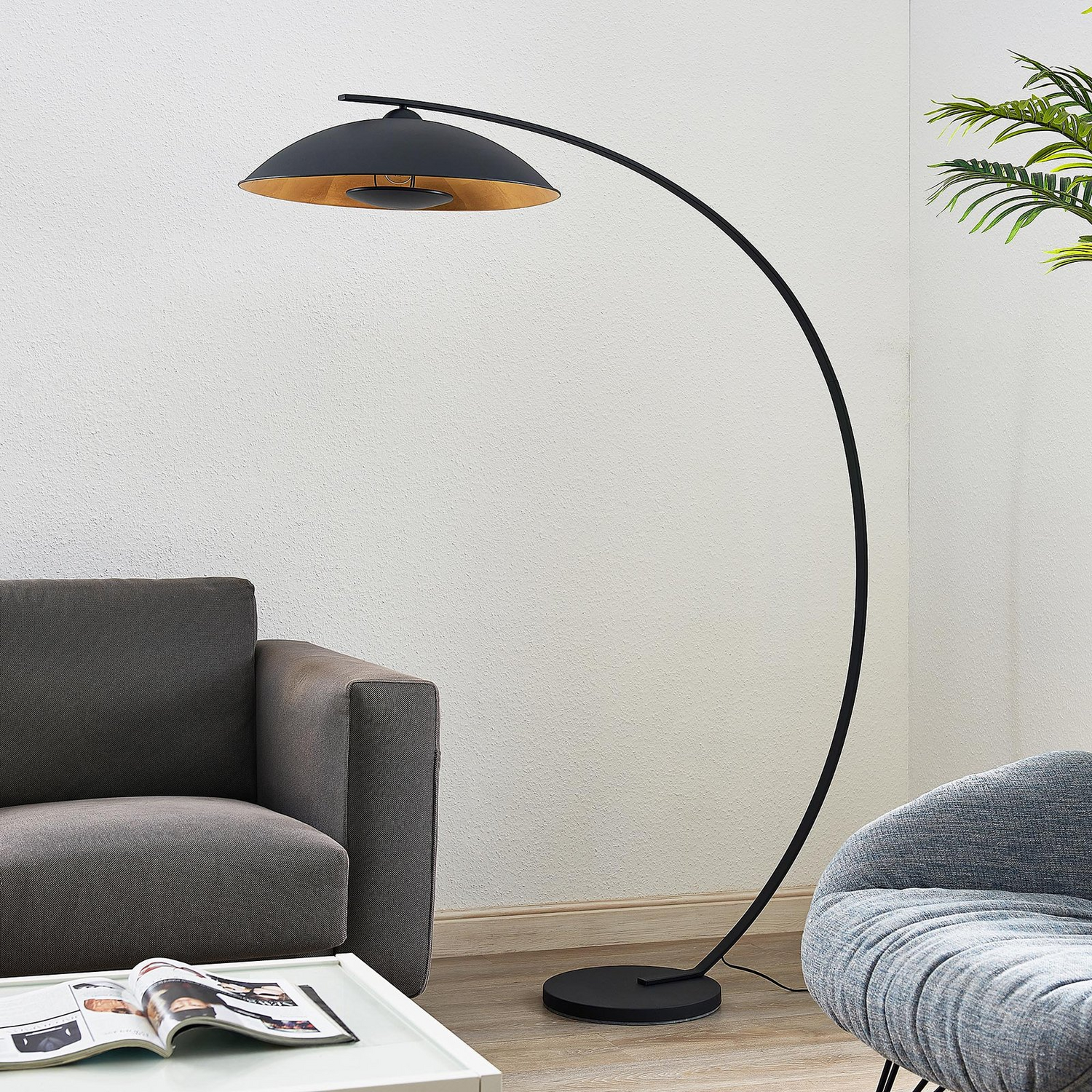 Lindby Emilienne Bogenstehlampe Standleuchte Stehleuchte Leuchte Siehe Text/Foto B-Ware - 4251096592771