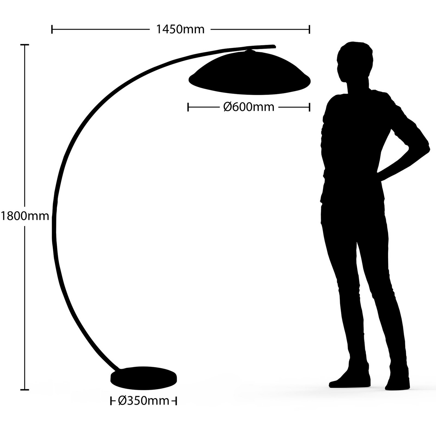 B-Ware Lindby Emilienne Bogenstehlampe Standleuchte Stehleuchte Leuchte Siehe Text/F545 - 4251096592771