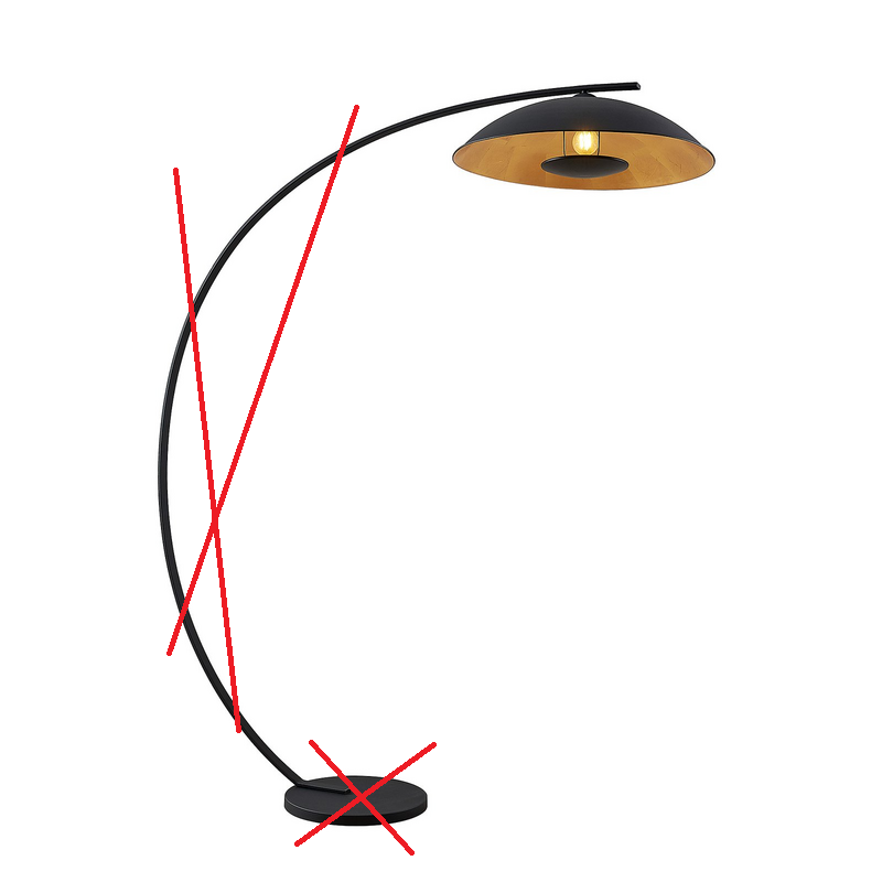 Lindby Emilienne Bogenstehlampe Standleuchte Stehleuchte Leuchte Siehe Text/Foto B-Ware - 4251096592771