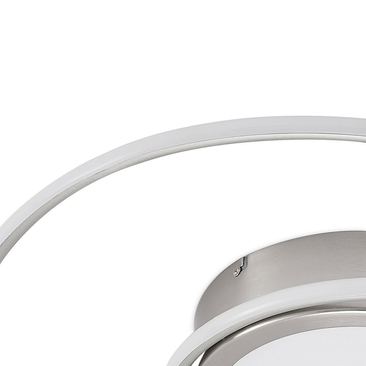 B-Ware Lindby Deckenlampe Deckenleuchte Led Bovia Fernbedienung Dimmbar Nickel Cct857