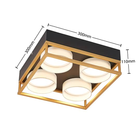 B-Ware Lindby Bymera Led Deckenlampe Deckenlampe Lampe Leuchte 6 W Eckig Vierflammig - 4251911704945