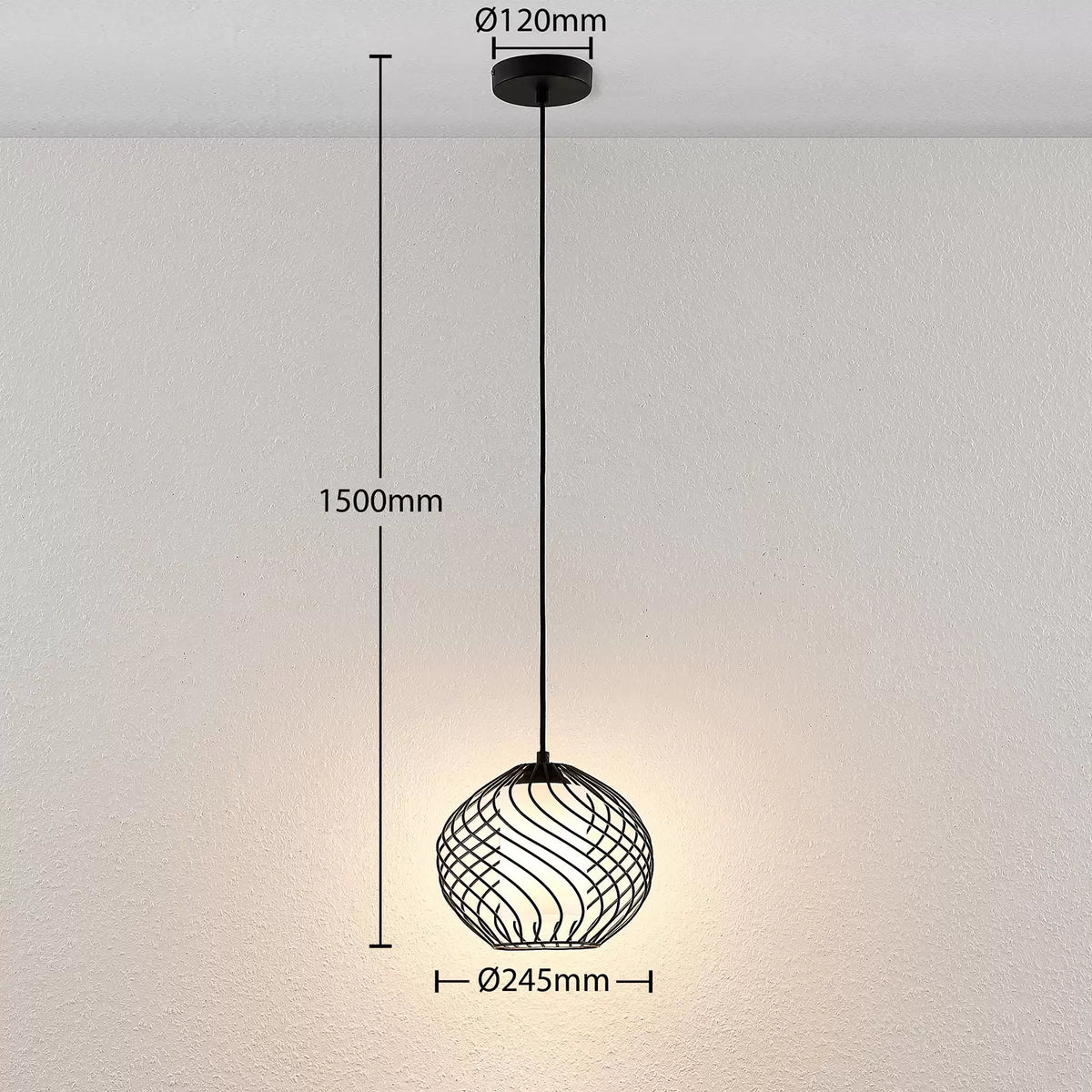 Lindby Cedrice Käfig Pendelleuchte Pendellampe Hängeleuchte Leuchte Esszimmer492 - 4251096569957
