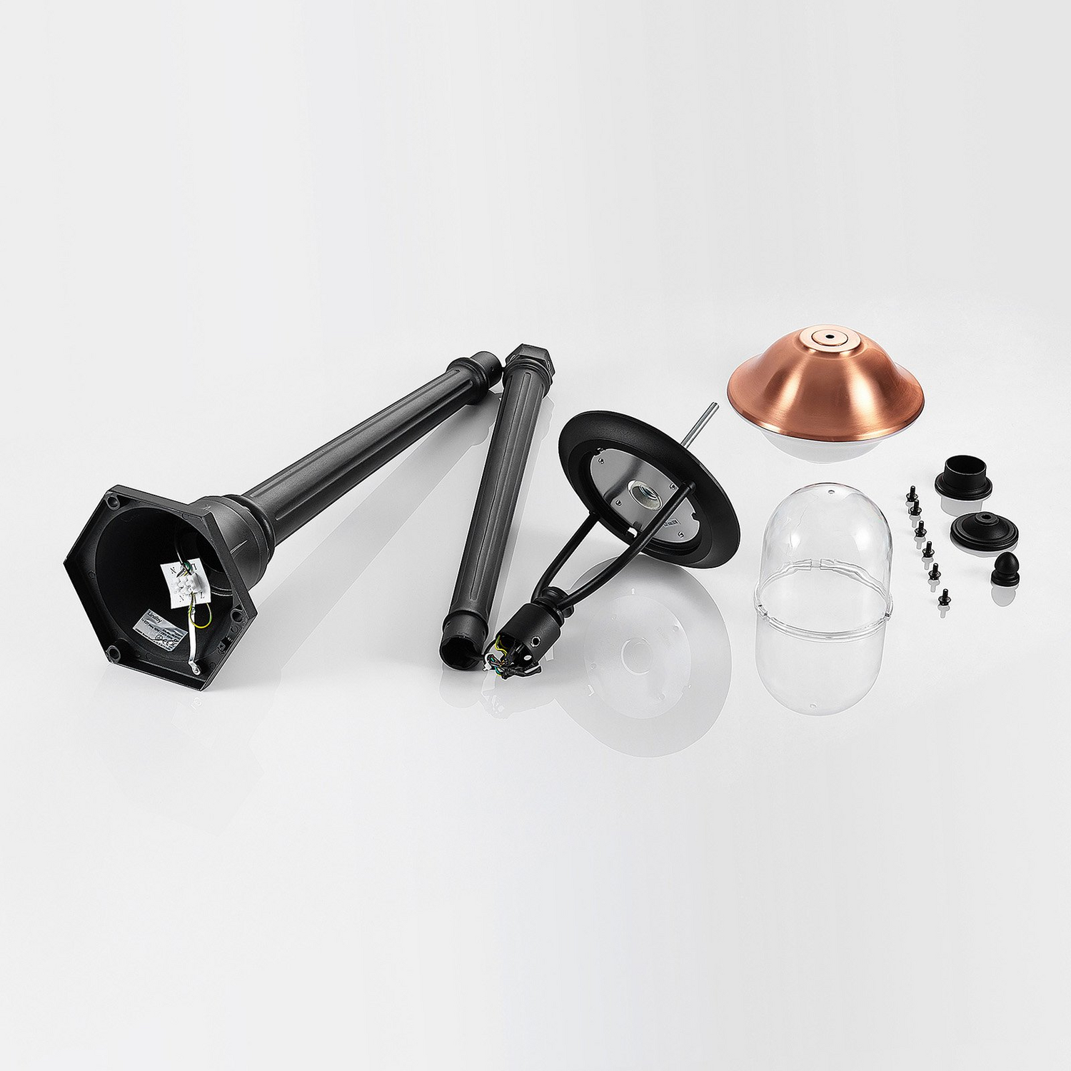 B-Ware Lindby Clint Mastleuchte Gartenlampe Gartenleuchte Wegeleuchte Lampe 1 Flam659