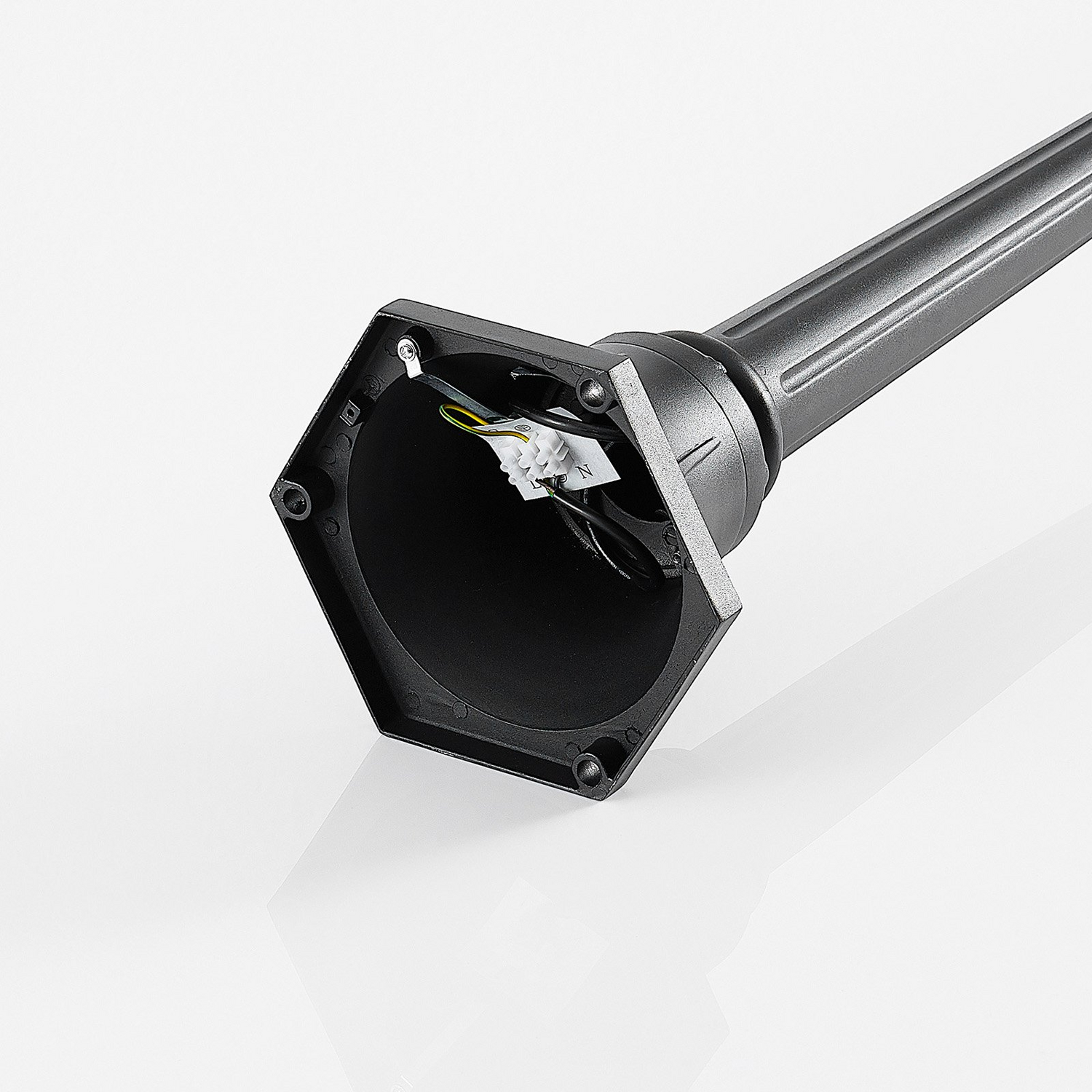 B-Ware Lindby Clint Mastleuchte Gartenlampe Gartenleuchte Wegeleuchte Lampe 1 Flam659