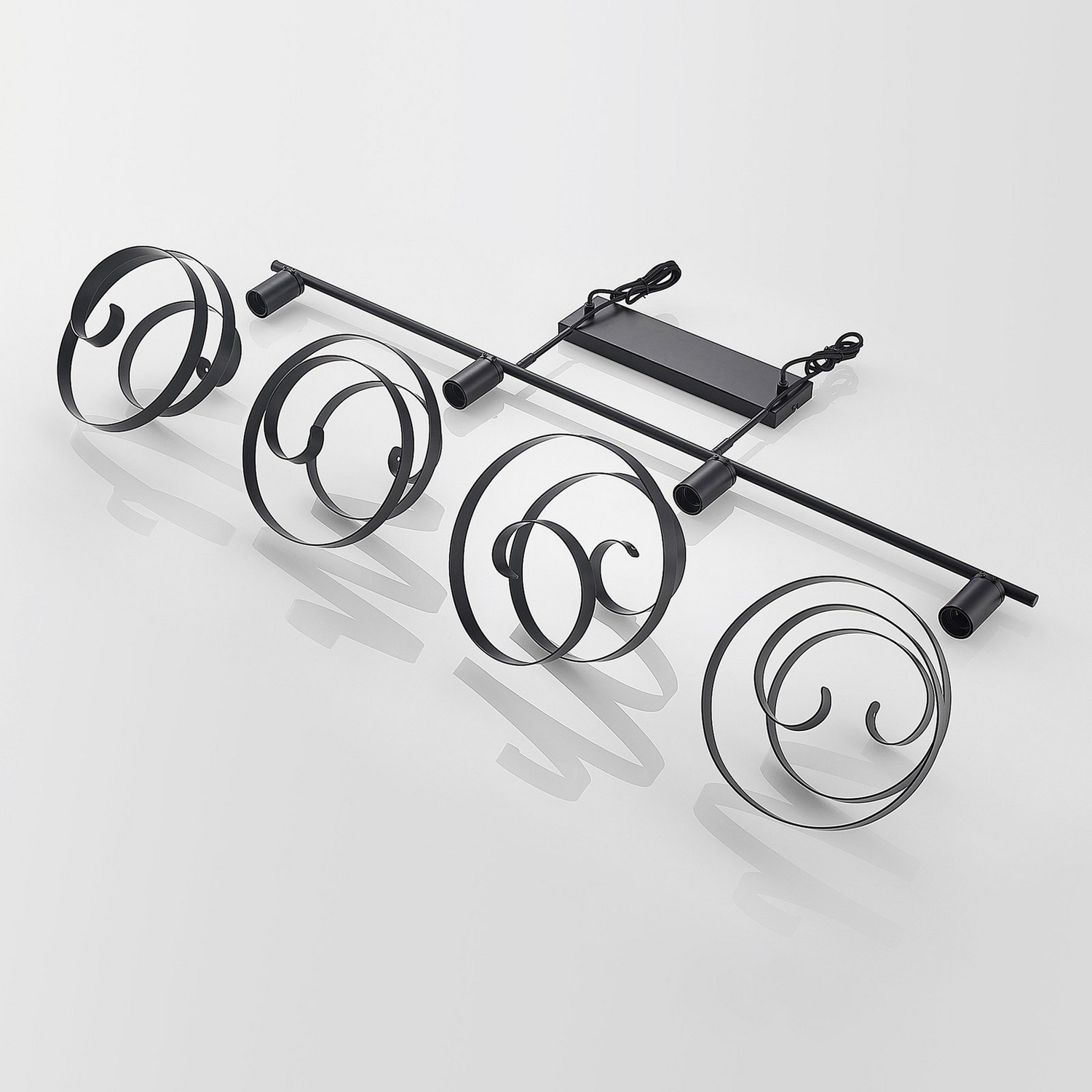 Lindby Colten Hängeleuchte Pendelleuchte Deckenlampe Lampe 4 Flammig Schwarz92 B-Ware - 4251911730951