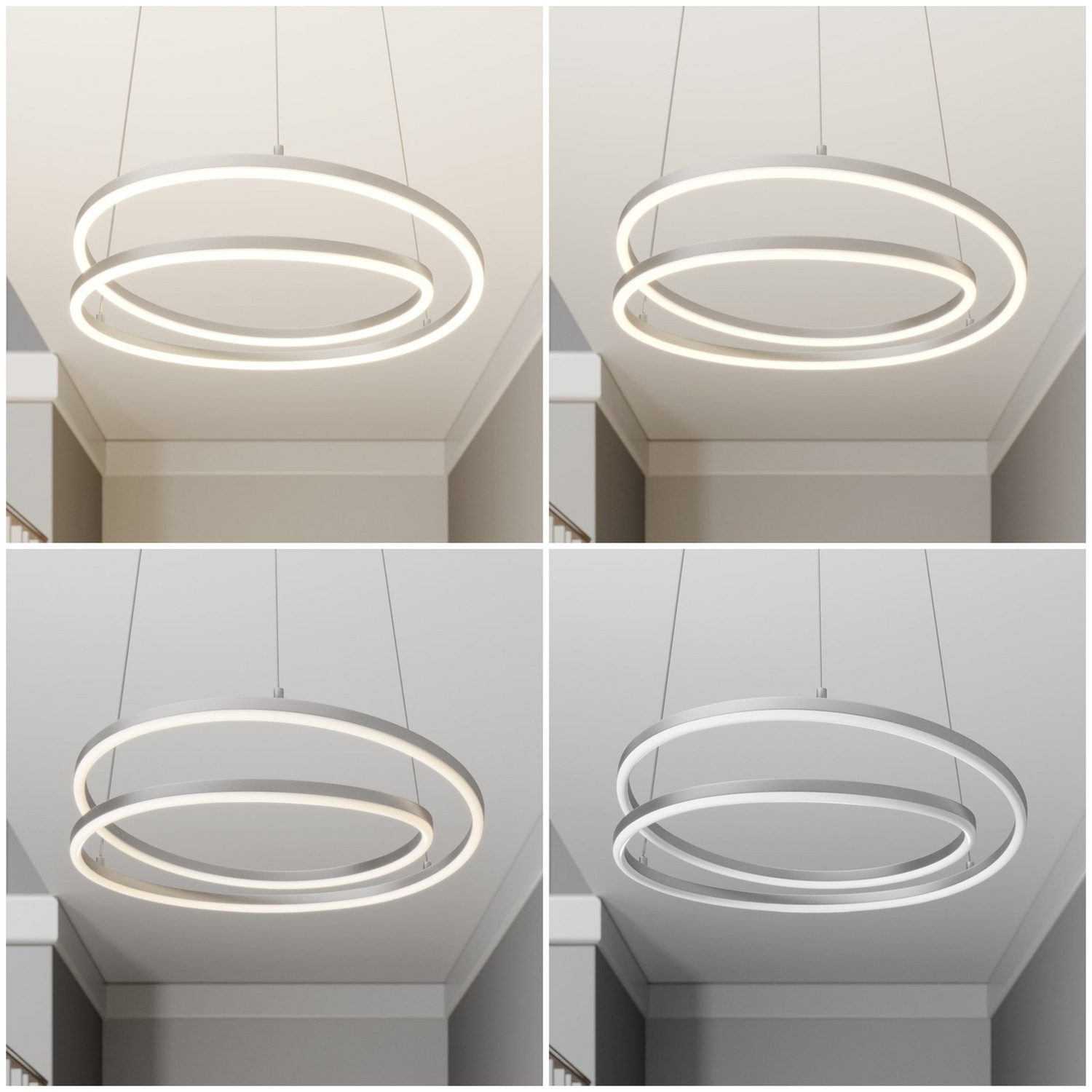 B-Ware Lindby Davian Led Hängeleuchte Hängeleuchte Deckenlampe Lampe 37 W Dimmbar Nickel