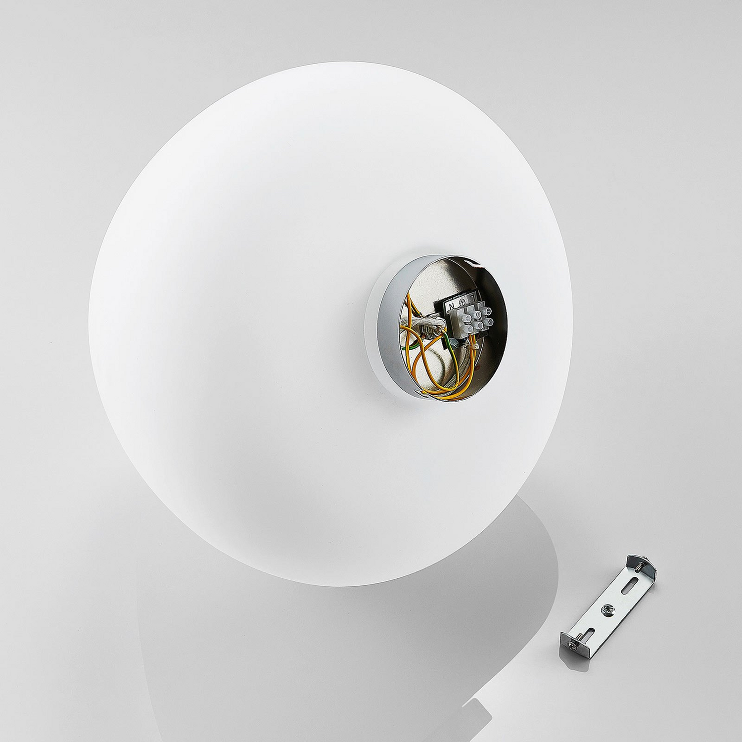 B-Ware Lindby Glas Deckenlampe Bibiane Deckenlampe Deckenlicht Leuchte Lampe Opalweiß