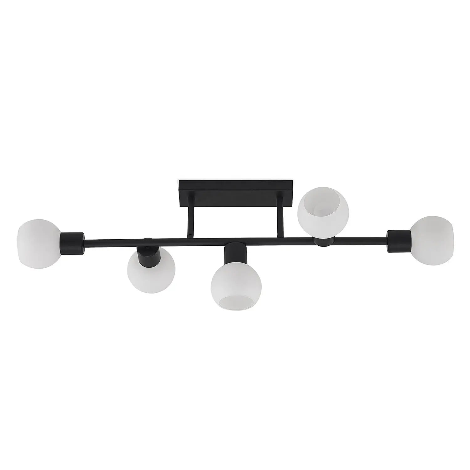B-Ware Lindby Deckenleuchte Deckenlampe Biscala Led Schwarz Opalweiß Matt Glas Stahl650 - 4251911719871