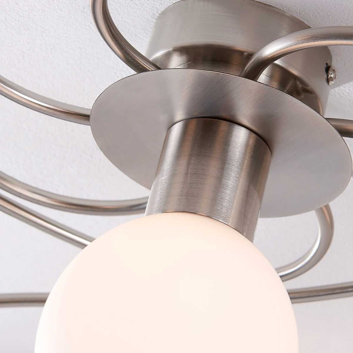 Lindby Deckenlampe Leuchte Ciala 7-flammig nickelfarben Glas E14 - 9621010
