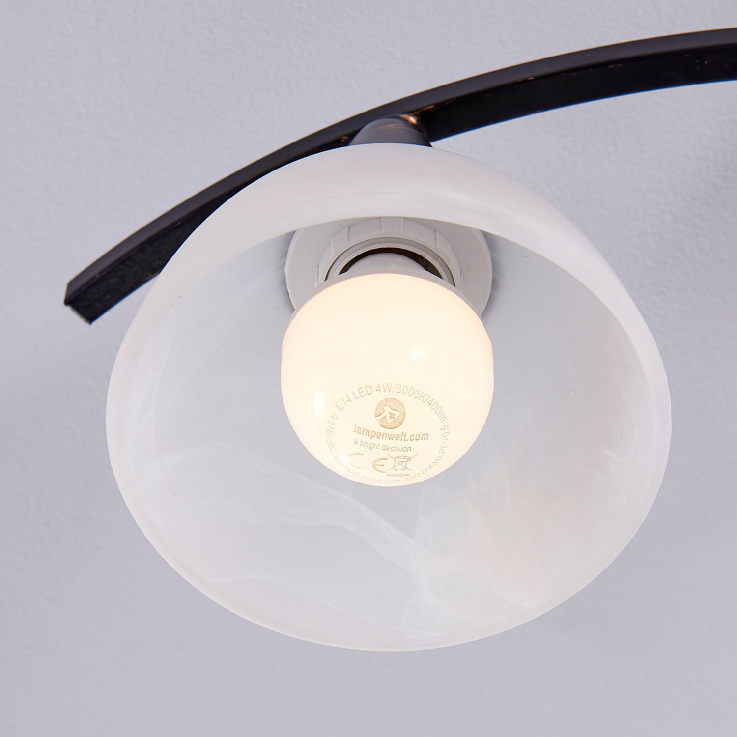 Lindby Deckenlampe Della Hängeleuchte Lampe Leuchte Dreiflammig E14 Schwarz Gold B-Ware - 4251096521948