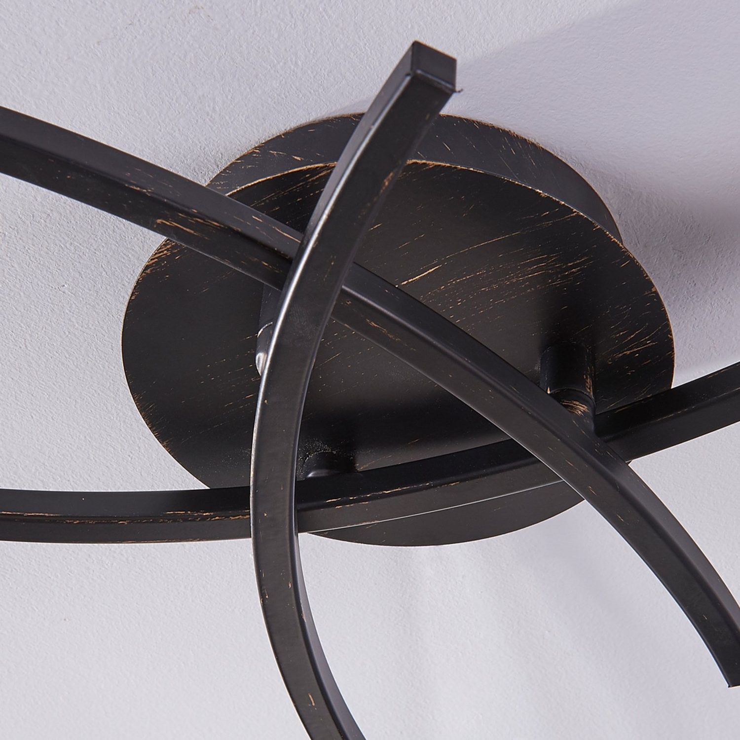 Lindby Deckenlampe Della Hängeleuchte Lampe Leuchte Dreiflammig E14 Schwarz Gold B-Ware - 4251096521948