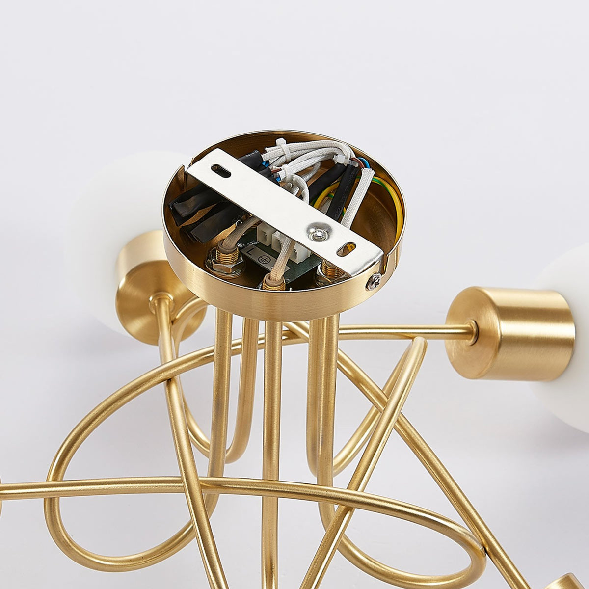 Lindby Deckenlampe Deckenlampe Lampe Leuchte Elaina 5-fl, messing mit Abstand380 - 4251096542103
