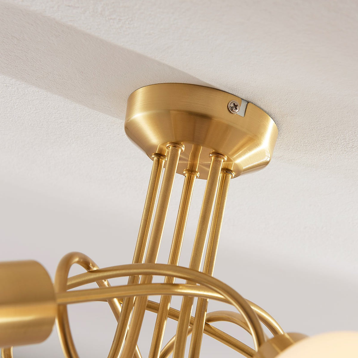 Lindby Deckenlampe Deckenlampe Lampe Leuchte Elaina 5-fl, messing mit Abstand380 - 4251096542103
