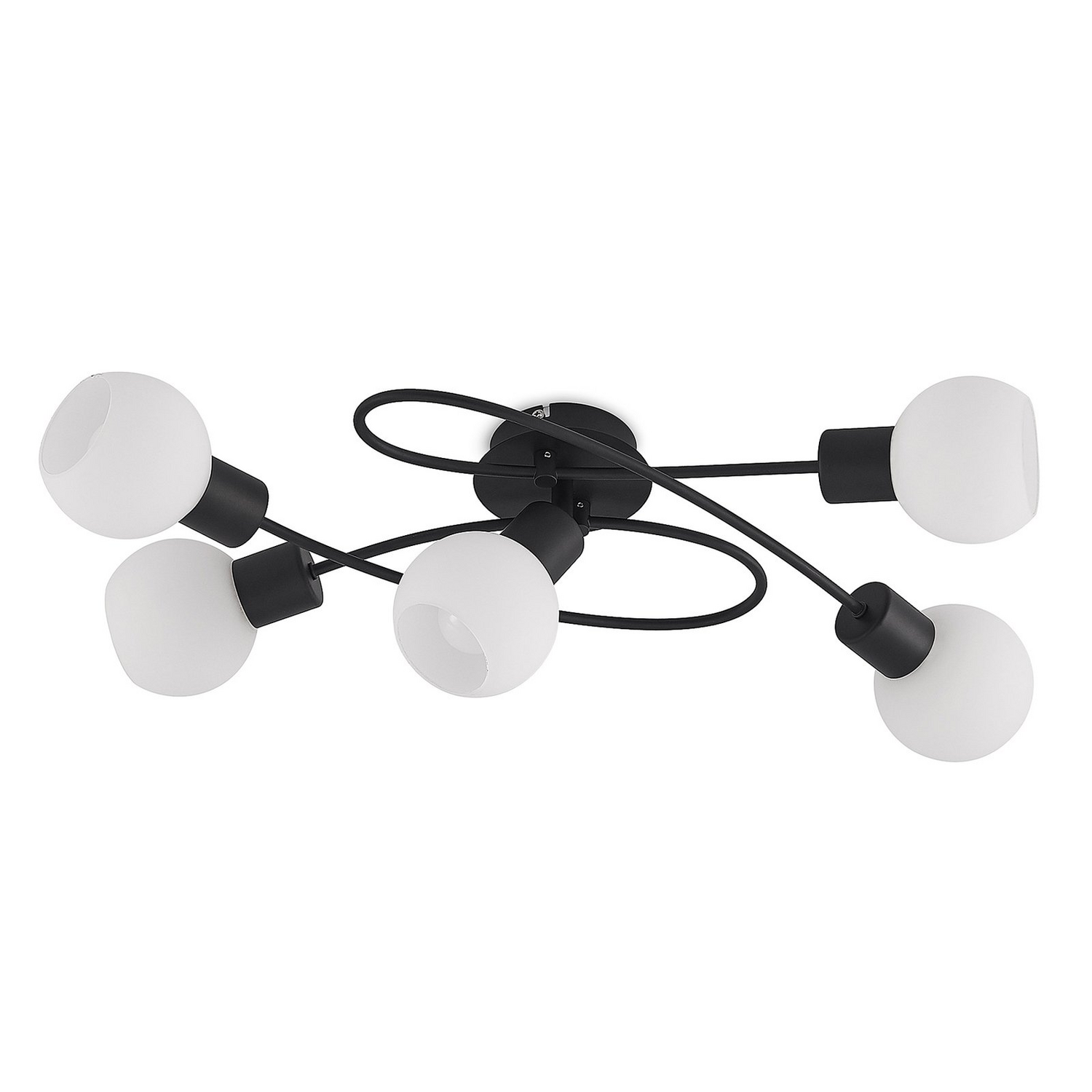 Lampe de plafond Lindby Elaina de qualité B, luminaire, suspension, culot E14