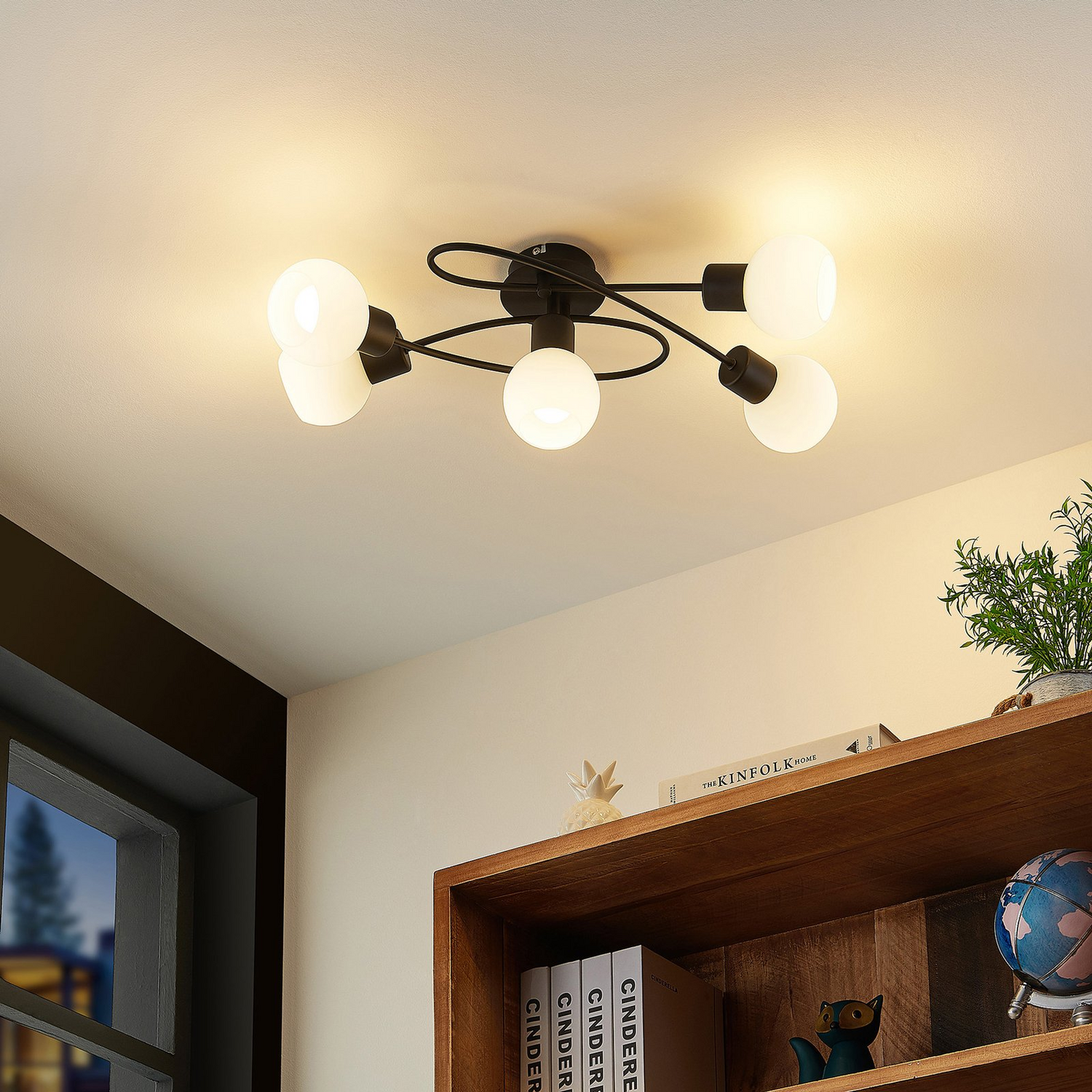 B-Ware Lindby Deckenlampe Elaina Lampe Leuchte Deckenleuchte Hängeleuchte E14 Lichter