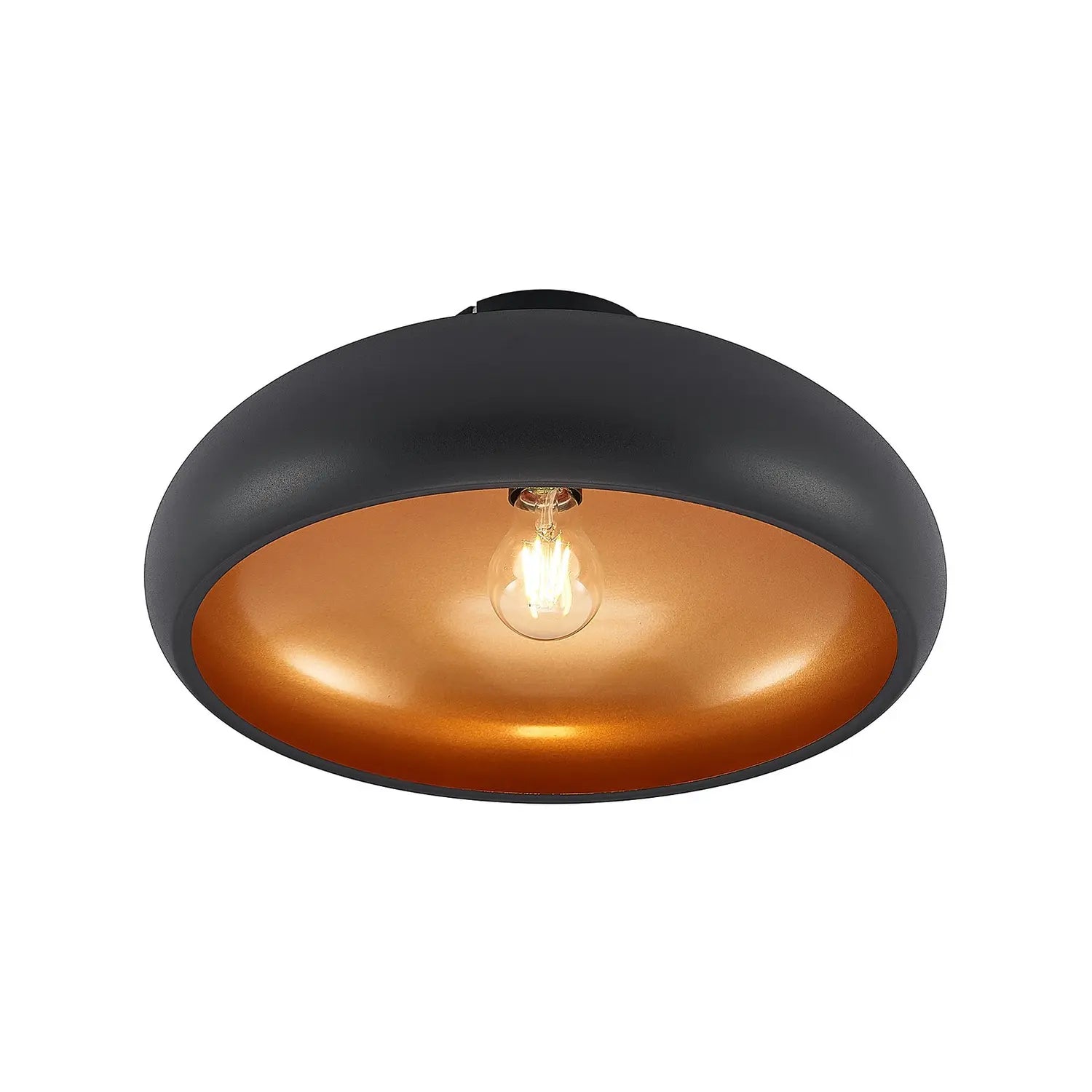 B-Ware Lindby Metall Deckenlampe Gerwina Deckenlampe Lampe Leuchte E27 Schwarz Gold