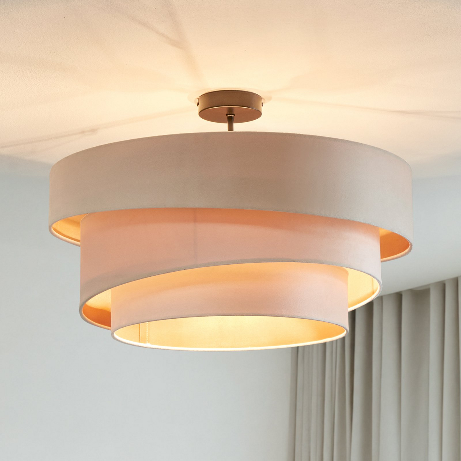 B-Ware Lindby Jusari Deckenlampe Hängeleuchte Lampe Leuchte E27 Textil Siehe Text/Foto - 4251911745832