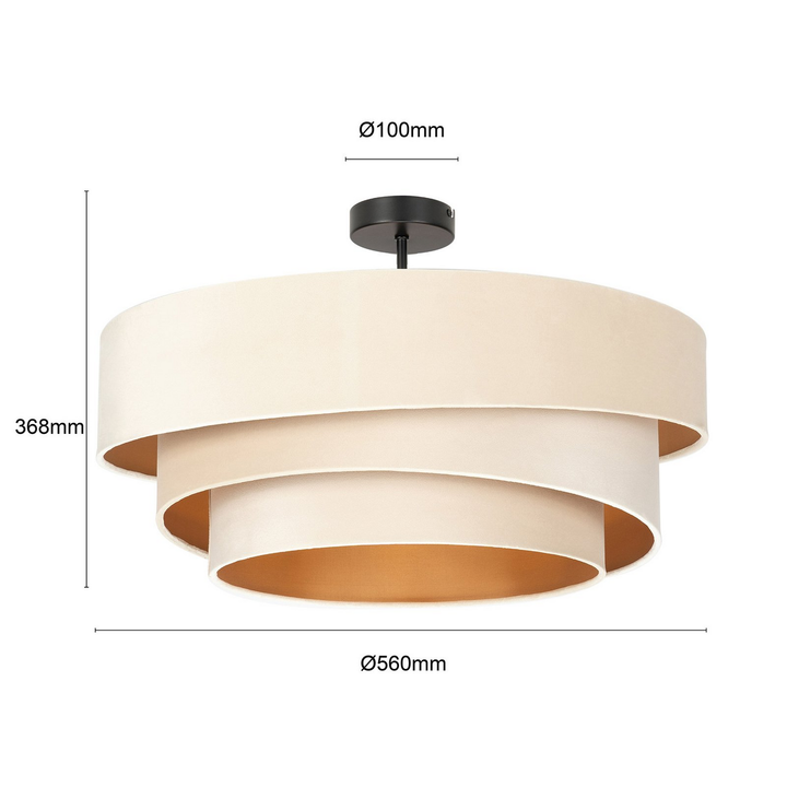 Lindby Jusari Deckenlampe Hängeleuchte Lampe Leuchte E27 3 Flmg Aus Textil Weiß B-Ware - 4251911745832