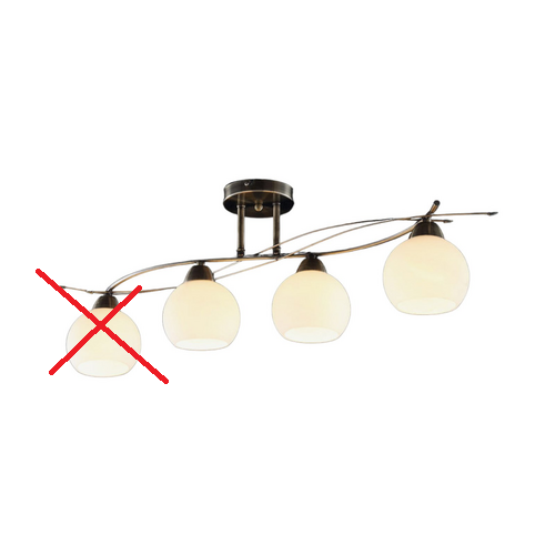 Lindby Deckenlampe Leanda Hängeleuchte Lampe Leuchte 4 Flammig Siehe Text/Foto B-Ware - 4251096517170
