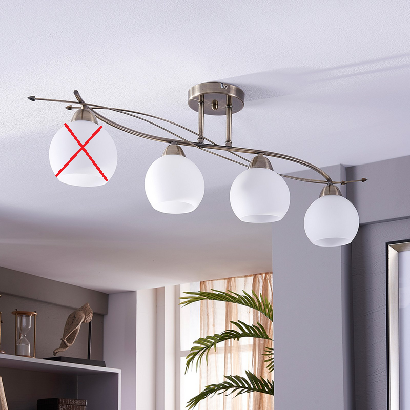 Lindby Deckenlampe Leanda Hängeleuchte Lampe Leuchte 4 Flammig Siehe Text/Foto B-Ware - 4251096517170