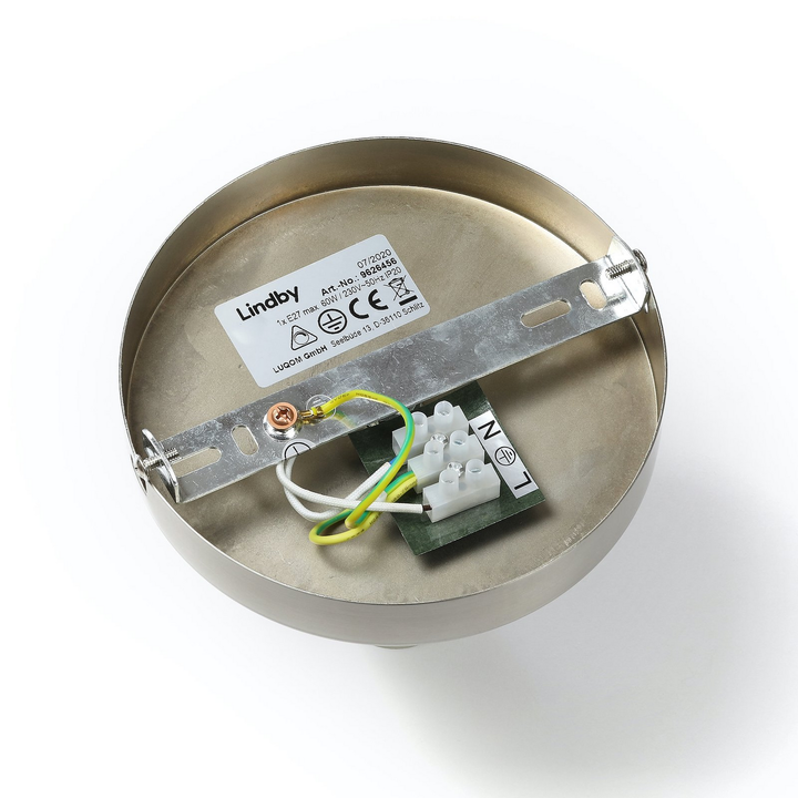 Lindby Sonika Deckenlampe Deckenlampe Lampe Wohnzimmerlampe Leuchte E27 Nickel B-Ware