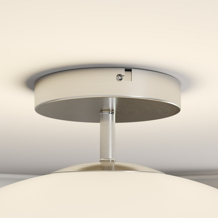 Lindby Sonika Deckenlampe Deckenlampe Lampe Wohnzimmerlampe Leuchte E27 Nickel B-Ware
