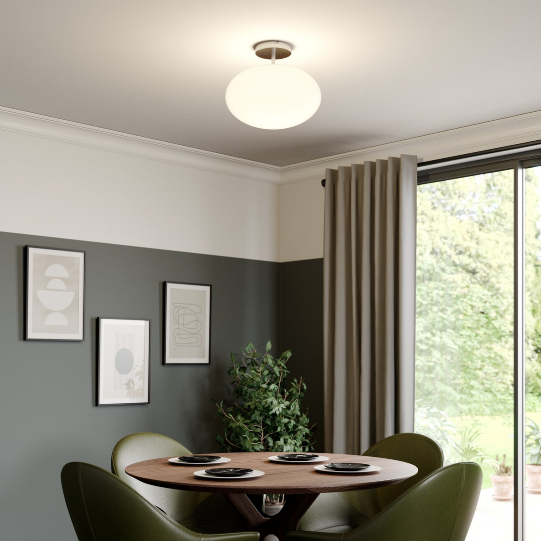 Lindby Sonika Deckenlampe Deckenlampe Lampe Wohnzimmerlampe Leuchte E27 Nickel B-Ware