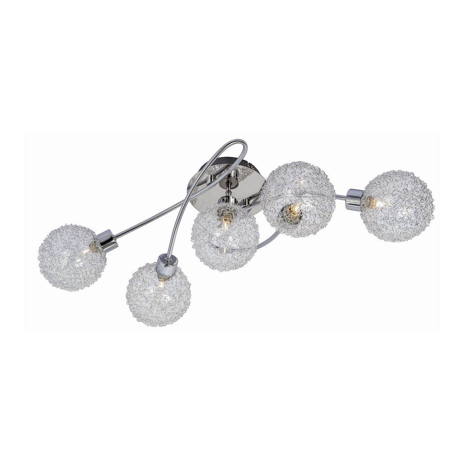 Plafonnier Lindby de qualité B, luminaire, applique murale, éclairage de salon, Tessin, 5 lumières