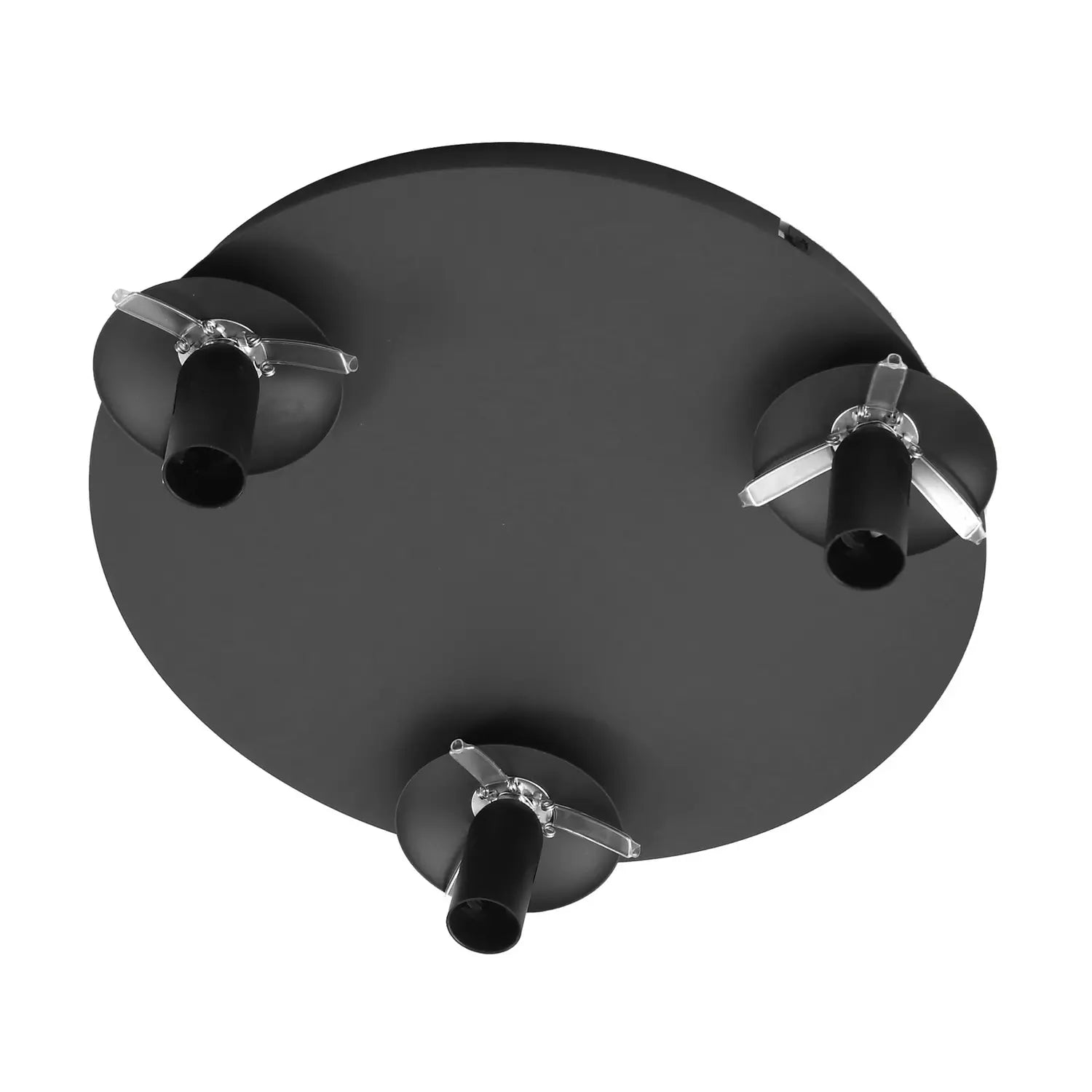B-Ware Lindby Deckenlampe Deckenleuchte Glas Rauchgrau Rund Valentina Braun Eisen