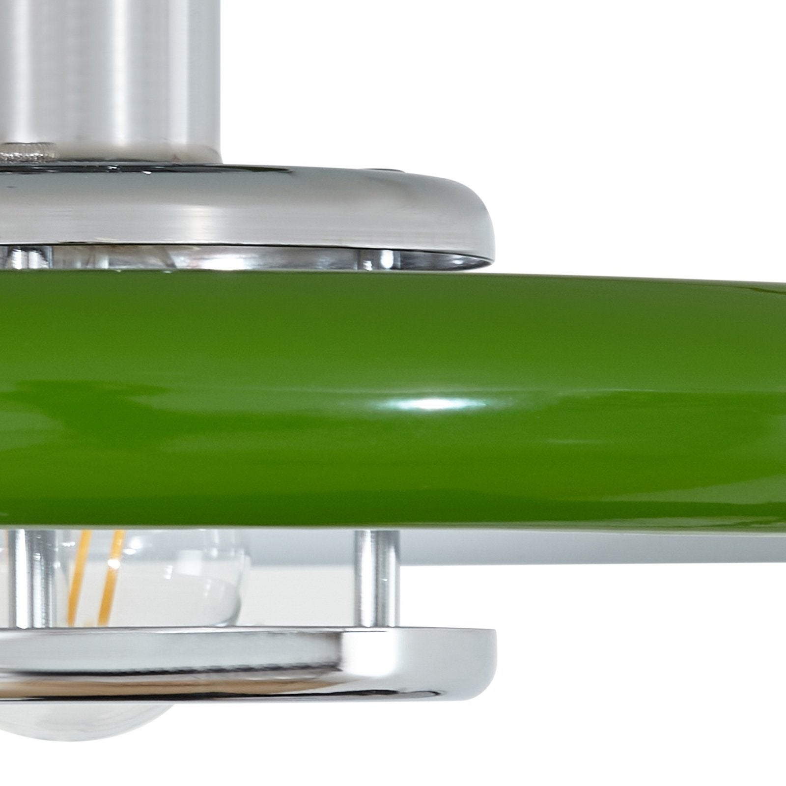 Lindby Deckenleuchte Lampe Beleuchtung Branford Retro Ø 35 cm grün Metall - 4255830903410