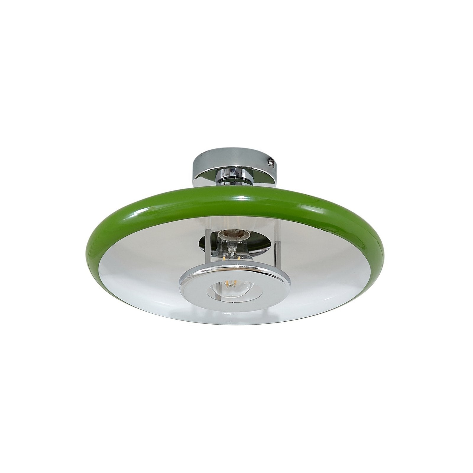 Lindby Deckenleuchte Lampe Beleuchtung Branford Retro Ø 35 cm grün Metall - 4255830903410