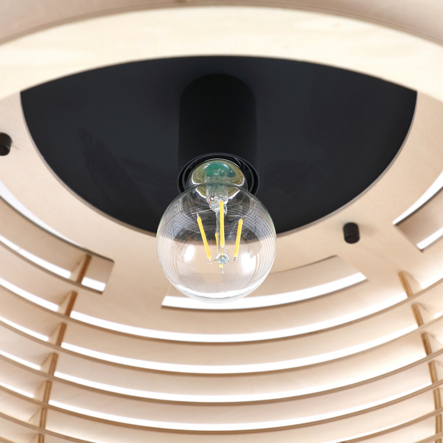 Lindby Deckenleuchte Lampe Holz E27 Ediz 1 Flammig Leuchte Led ø 44,4 Cm B-Ware - 4251911777307