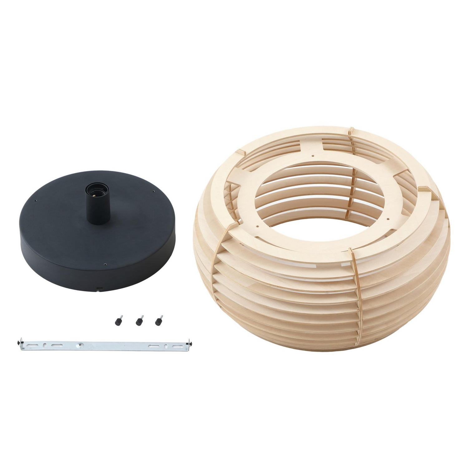 Lindby Deckenleuchte Lampe Holz E27 Ediz 1 Flammig Leuchte Led ø 44,4 Cm B-Ware - 4251911777307