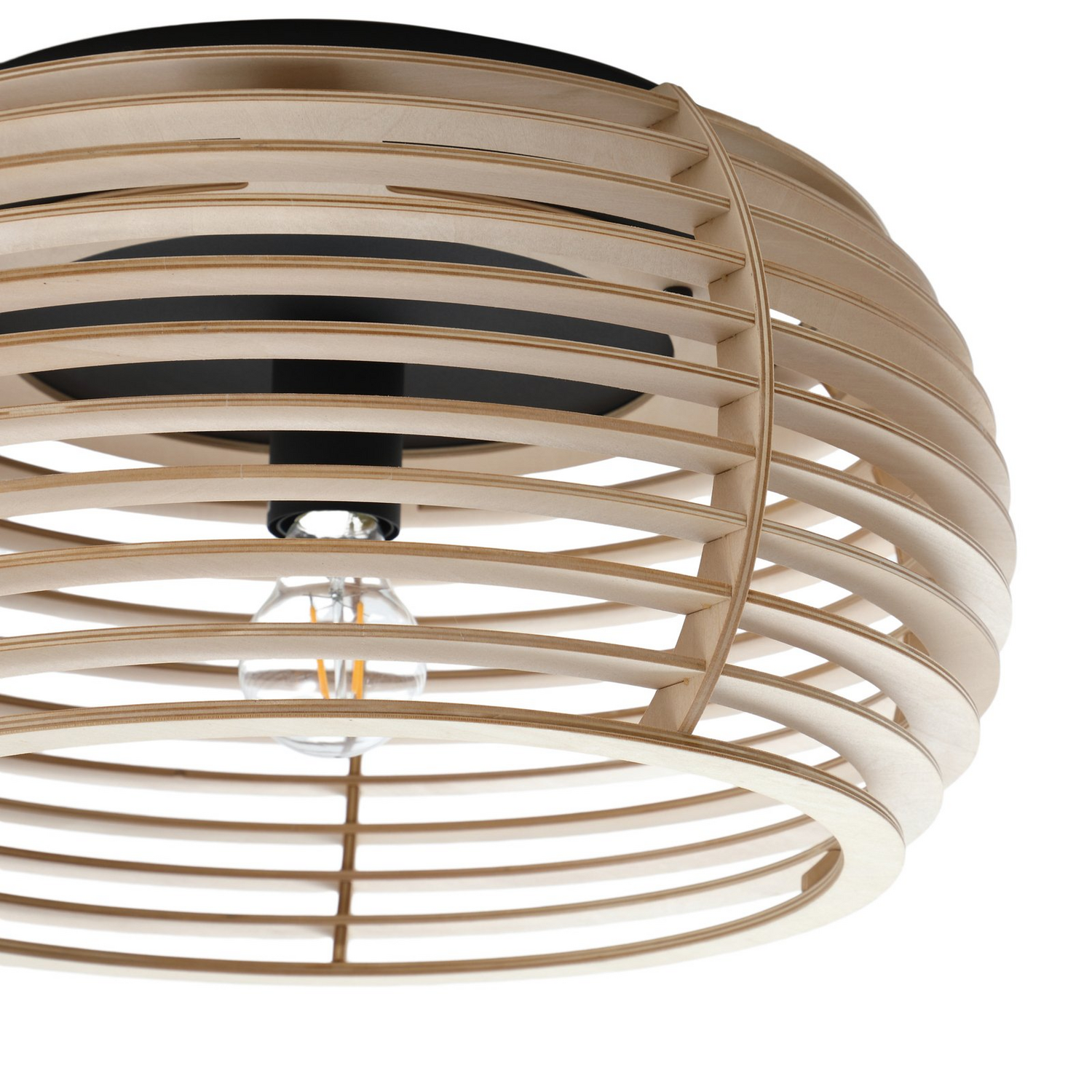 Lindby Deckenleuchte Lampe Holz E27 Ediz 1 Flammig Leuchte Led ø 44,4 Cm B-Ware - 4251911777307