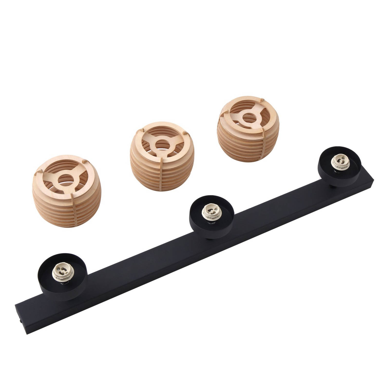 B-Ware Lindby Deckenleuchte Ediz, 3 Flammig Gu10 Holz 73 Cm Lang Deckenlampe Lampe Spot - 4251911777338