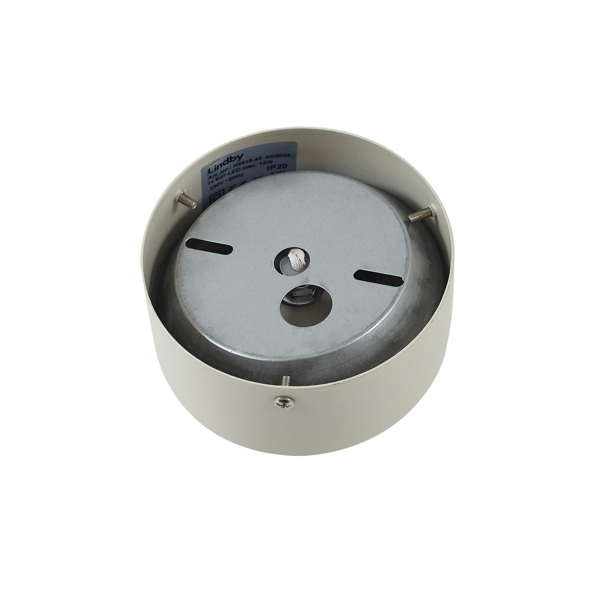 Lindby Deckenleuchte Elover LED Lampe Leuchte dimmbar beige Ø45cm 22cm hoch - 4251911792034
