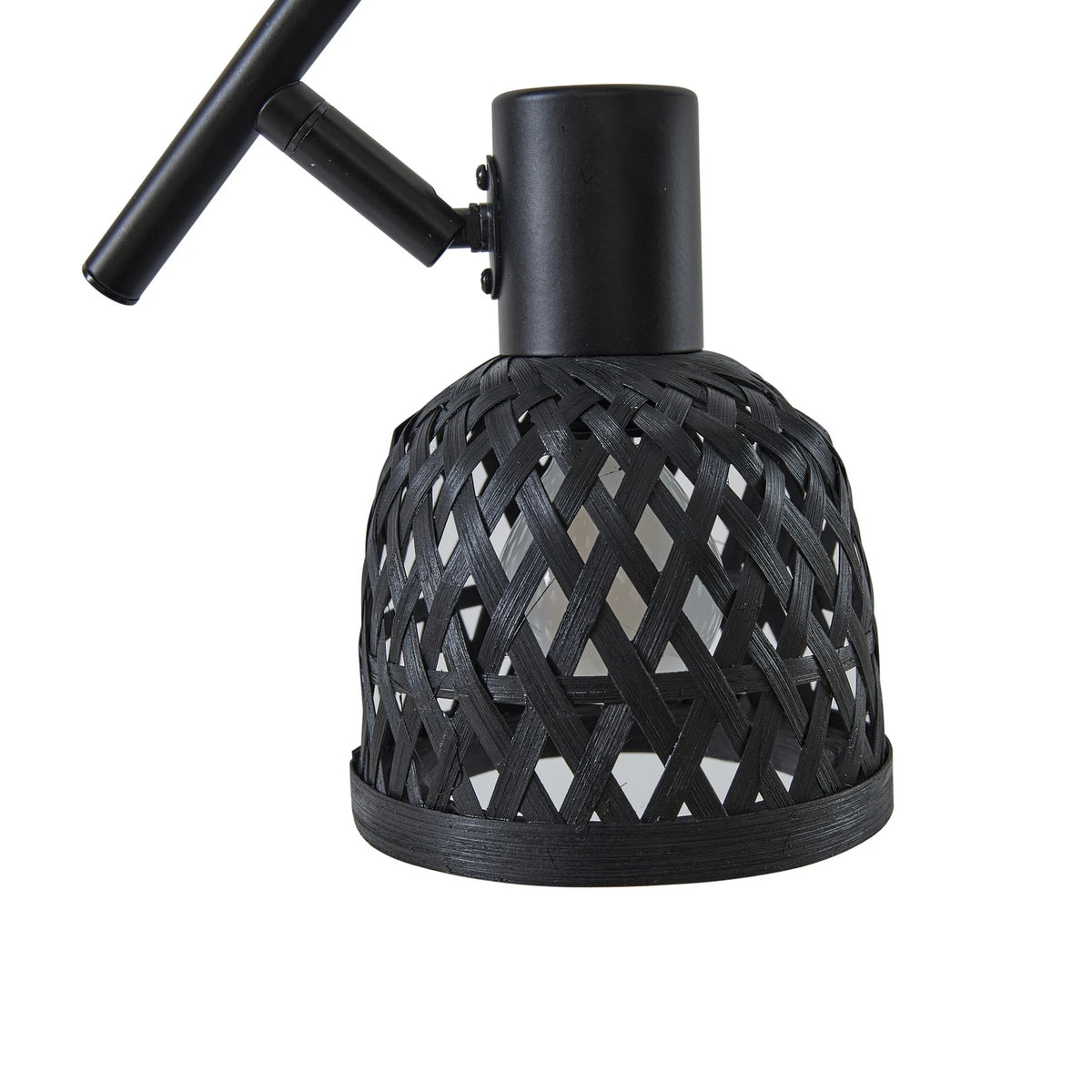 Lindby Deckenleuchte Lampe Eskil Schwarz Bambus 4-flammig E14 LED Leuchte Licht - 4251911794502