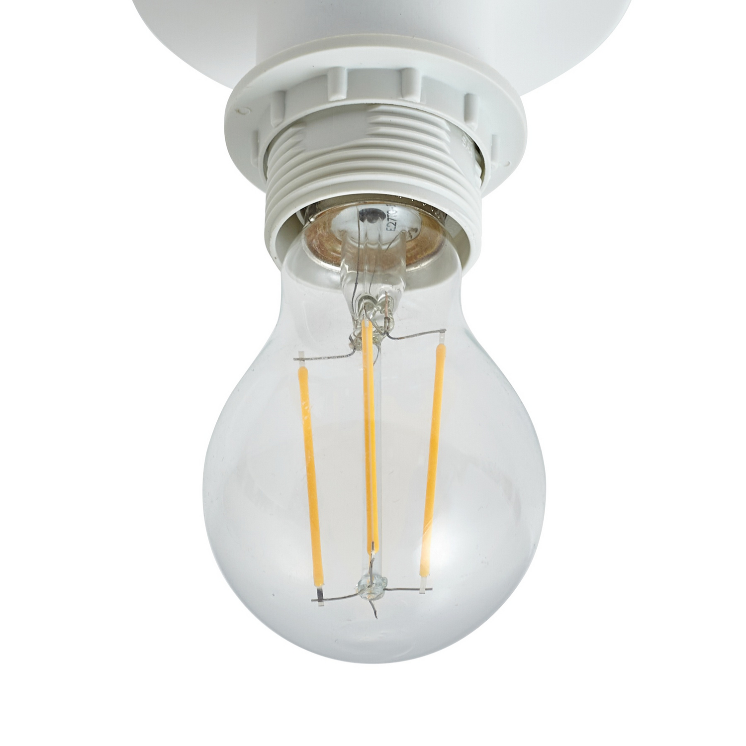B-Ware Lindby Deckenleuchte Helin Weiß Stoff ø 35 Cm Deckenlampe Lampe Leuchte Spot