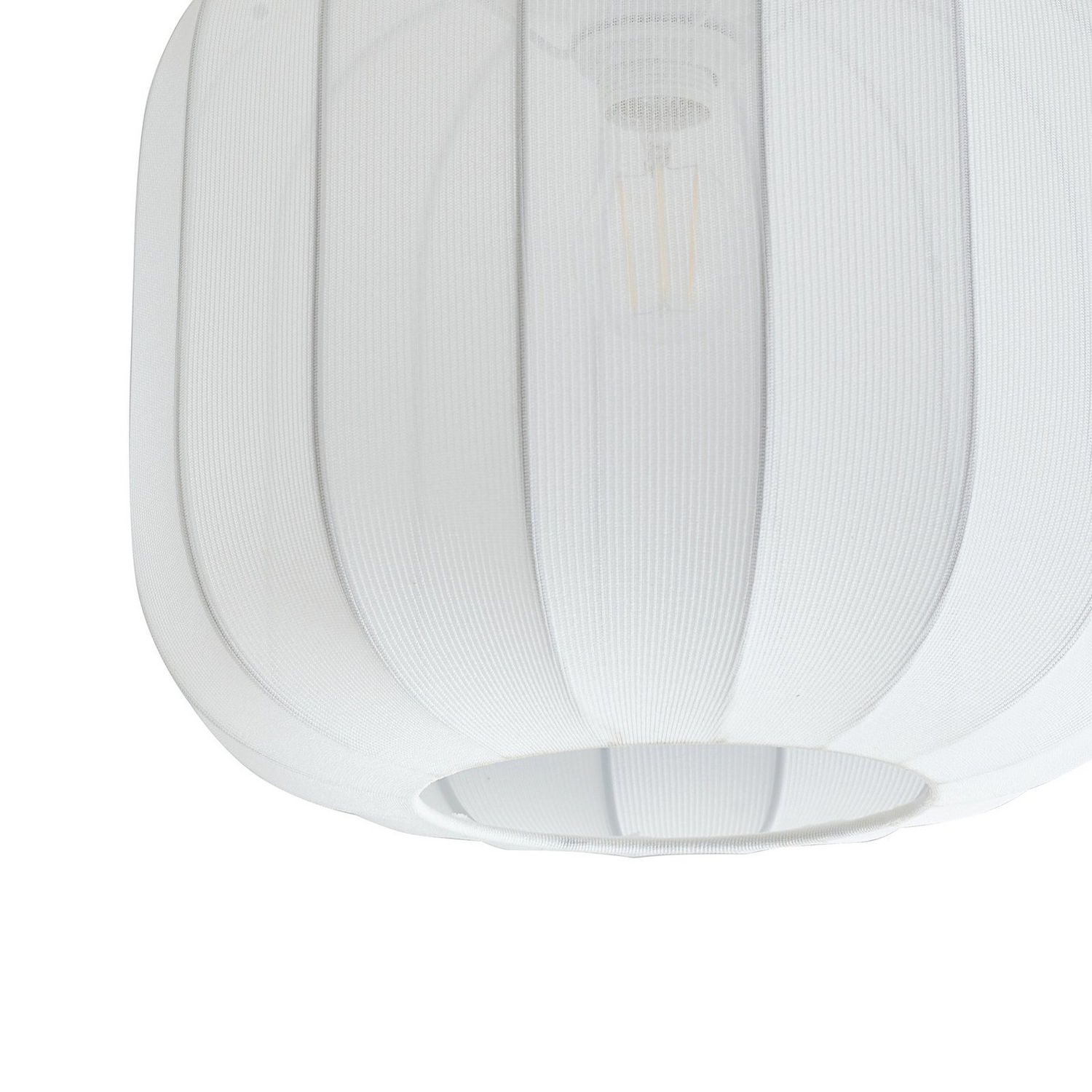 B-Ware Lindby Deckenleuchte Helin Weiß Stoff ø 35 Cm Deckenlampe Lampe Leuchte Spot