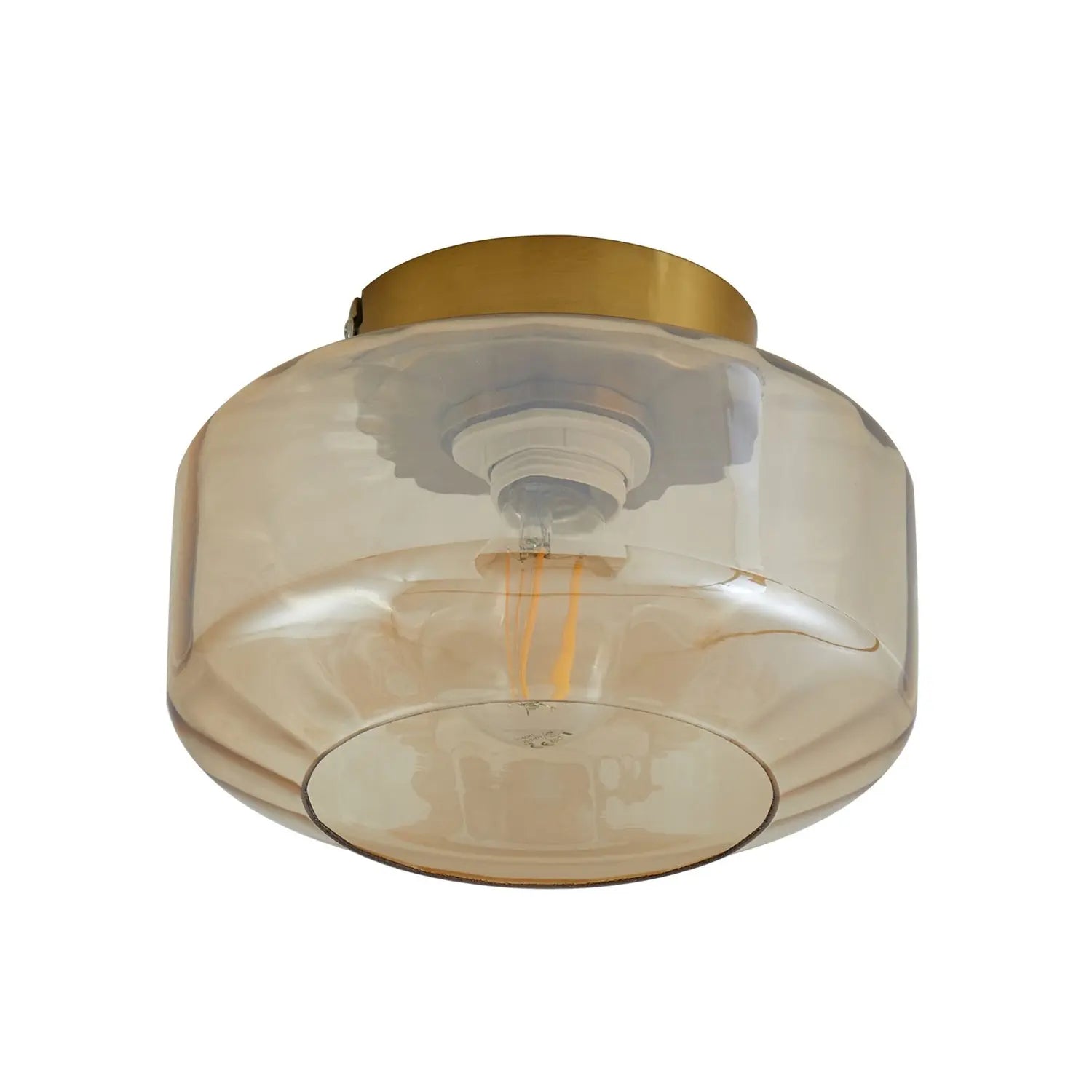 B-Ware Lindby Deckenleuchte Lampe Hildur Amber Glas ø 22 Cm503 - 4251911793529