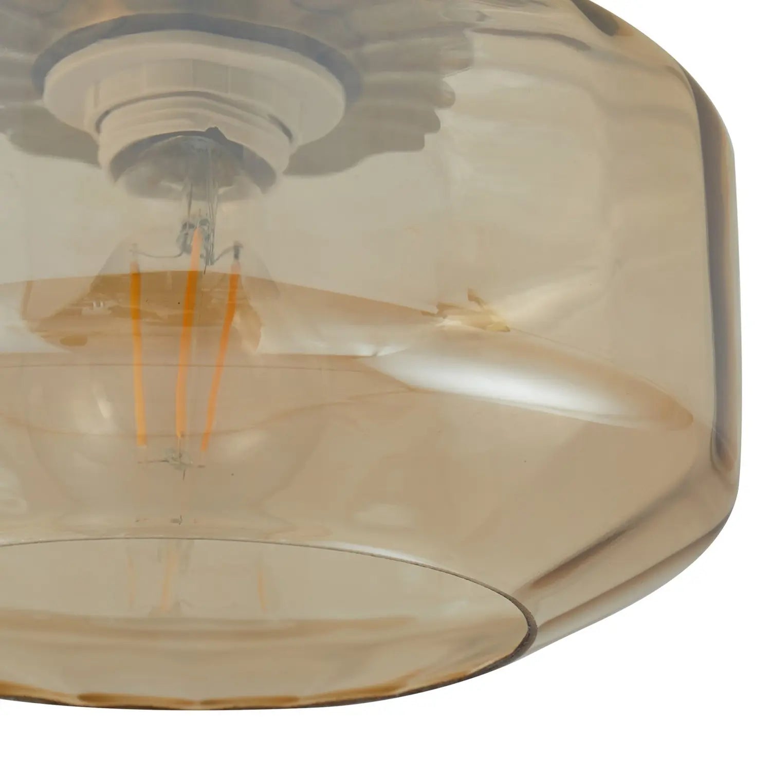 B-Ware Lindby Deckenleuchte Lampe Hildur Amber Glas ø 22 Cm503 - 4251911793529
