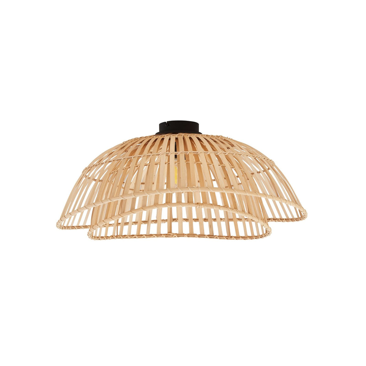 Lindby Deckenleuchte Ilajus Ø 62 cm Bambus natur Deckenlampe Lampe Leuchte S379 - 4251911787993