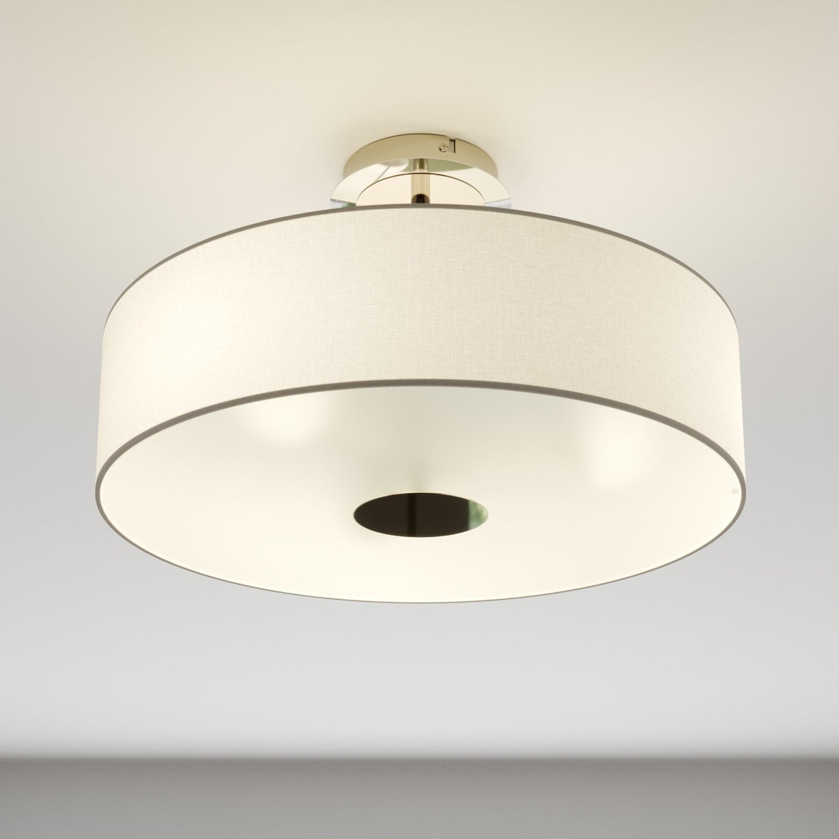 Lindby Deckenleuchte Josia LED Lampe Leuchte dimmbar nickel chrom Ø 47 cm 28 cm - 6291105709576