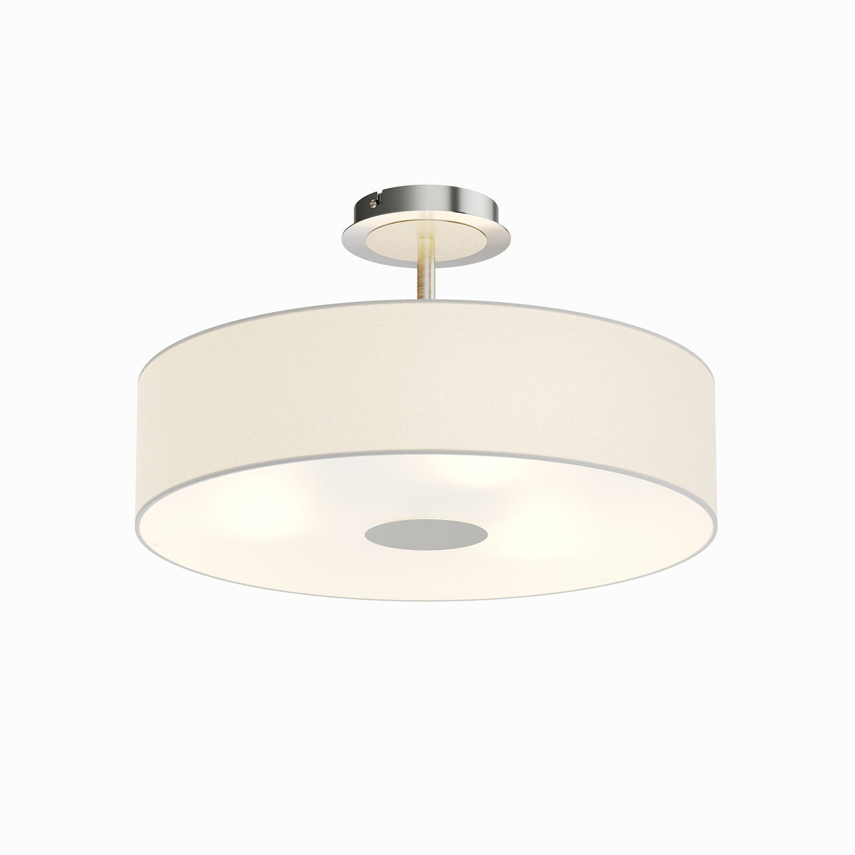 Lindby Deckenleuchte Josia LED Lampe Leuchte dimmbar nickel chrom Ø 47 cm 28 cm - 6291105709576